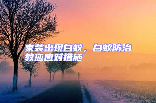 家裝出現(xiàn)白蟻，白蟻防治教您應(yīng)對(duì)措施