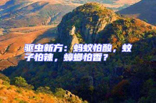 驅(qū)蟲新方：螞蟻怕酸，蚊子怕辣，蟑螂怕香？