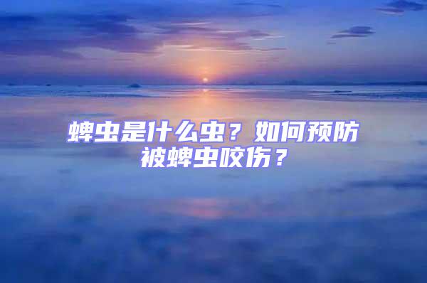 蜱蟲是什么蟲？如何預防被蜱蟲咬傷？