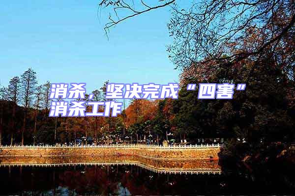 消殺，堅決完成“四害”消殺工作