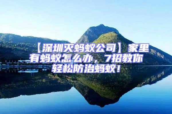 【深圳滅螞蟻公司】家里有螞蟻怎么辦，7招教你輕松防治螞蟻！