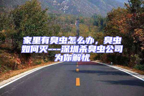 家里有臭蟲怎么辦，臭蟲如何滅---深圳殺臭蟲公司為你解憂