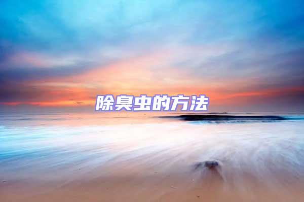 除臭蟲的方法