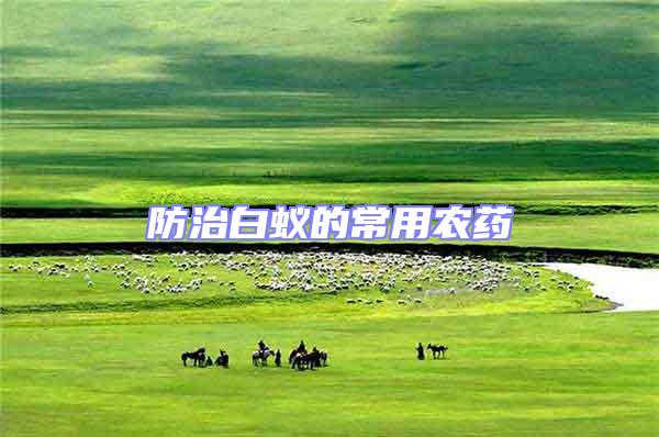 防治白蟻的常用農藥