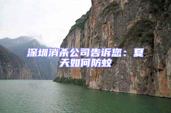 深圳消殺公司告訴您：夏天如何防蚊