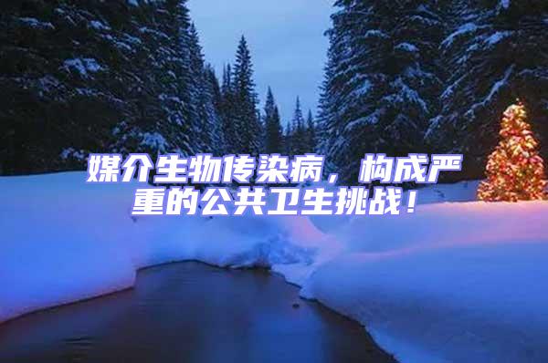 媒介生物傳染病，構(gòu)成嚴重的公共衛(wèi)生挑戰(zhàn)！