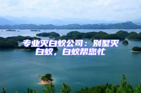 專(zhuān)業(yè)滅白蟻公司：別墅滅白蟻，白蟻幫您忙