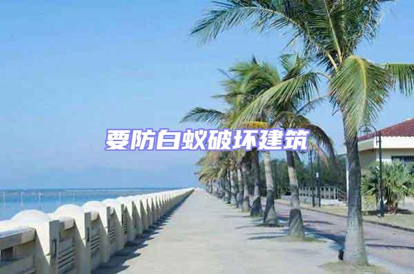 要防白蟻破壞建筑