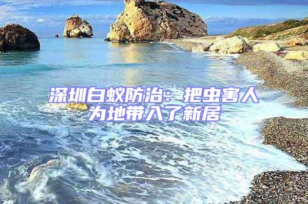 深圳白蟻防治：把蟲害人為地帶入了新居