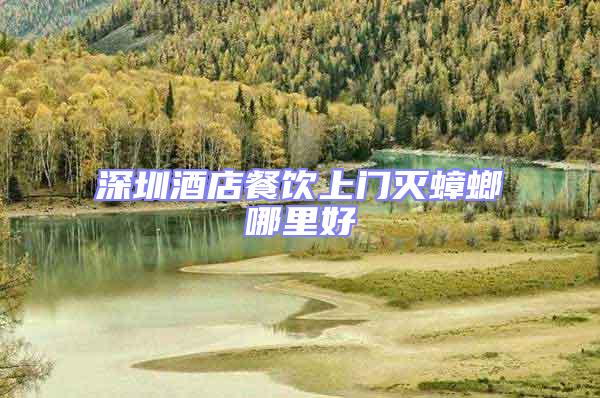深圳酒店餐飲上門滅蟑螂哪里好