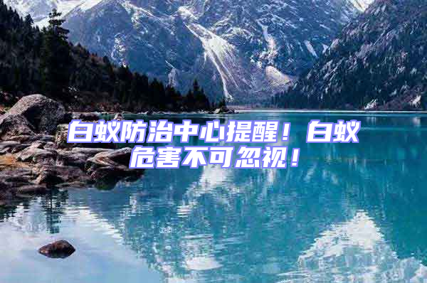 白蟻防治中心提醒!白蟻危害不可忽視!