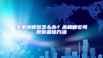 家里蟑螂多怎么辦？殺蟑螂公司教你最佳方法