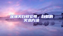 深圳滅白蟻公司，白蟻的滅治方法