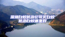 深圳白蟻防治公司滅白蟻防治白蟻哪里好