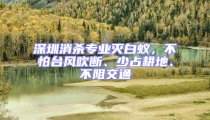 深圳消殺專業(yè)滅白蟻，不怕臺風(fēng)吹斷、少占耕地、不阻交通