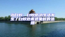 治白蟻：白蟻防治生活發(fā)生了白蟻危害跡象時(shí)的處理